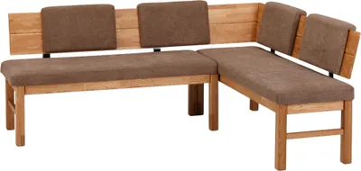 Produktbild von Eckbank Danny aus Massivholz 194 x 155 x 84 Sitzbank massiv Wildeiche geölt/Braun 12171-194155