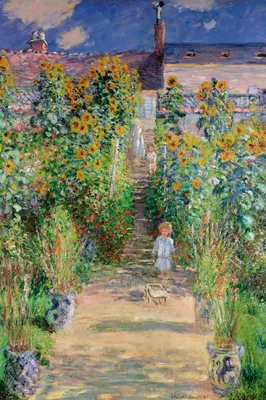 Produktbild von Claude Monet Kunstdruck Bild - Der Garten Des Künstlers In Vétheuil, 1881 (120 x 80 cm)