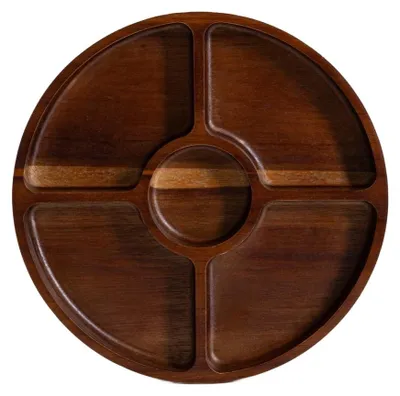 Produktbild von HOMLA MOOKA Tablett aus Akazienholz mit fünf Fächern 29 cm