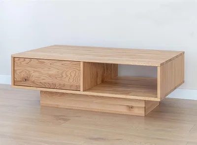 Produktbild von Moderner Heller Wohnzimmer Couchtsch Brauner Holztisch Stilvolle Tische