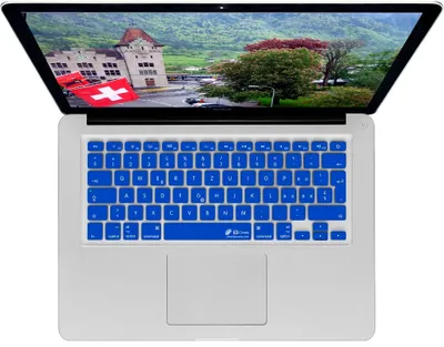 Obrázek produktu pro Kryt klávesnice Švýcarsko modrý pro MacBook Pro/Air