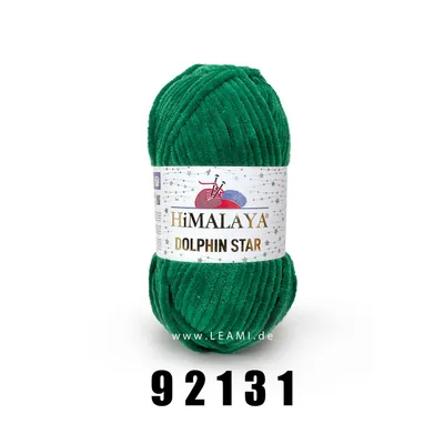 Produktbild von Himalaya Dolphin Star 100g/120m (Glitzer) 92131 grün