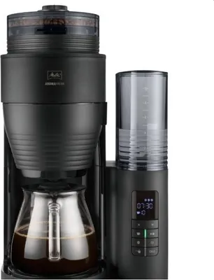 Produktbild von Melitta AromaFresh, Filterkaffeemaschine, 1,25 l, Kaffeebohnen, Eingebautes Mahlwerk, 1080 W, Schwarz
