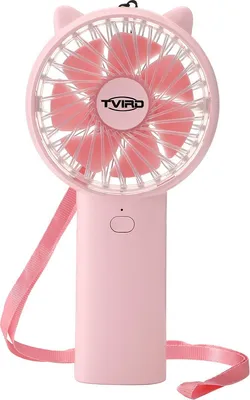 Produktbild von Nasum Handventilator Pink – Tragbarer Mini-Ventilator USB-aufladbar | Leiser Akku-Ventilator für Reise, Büro & Sommer