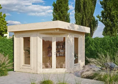 Produktbild von Fjordholz Gartenhaus Modell Nora 44 A Modern