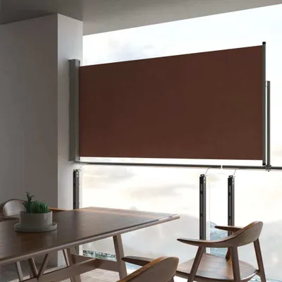 Obrázek produktu pro Maison Exclusive – Výsuvná boční markýza, 120 x 300 cm, hnědá