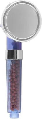Obrázek produktu pro Výkonná sprchová hlavice s kuličkovým filtrem a tlakovým proudem, 3 stupně, úspora vody, nerezová ocel
