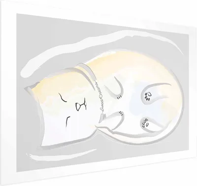 Produktbild von Posterpapier Poster - Sleeping Kitten 42x29.7 cm Für Kinder e-A-0120-ao-a