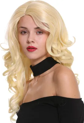 Produktbild von WIG ME UP Perücke Wellig Scheitel Hellblond DW1948-220-763