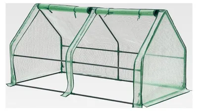 Produktbild von Mini-Gewächshaus Nissewaard 180x90x90cm Foliengewächshaus für den Außenbereich mit Reißverschluss und 2 Fenstern