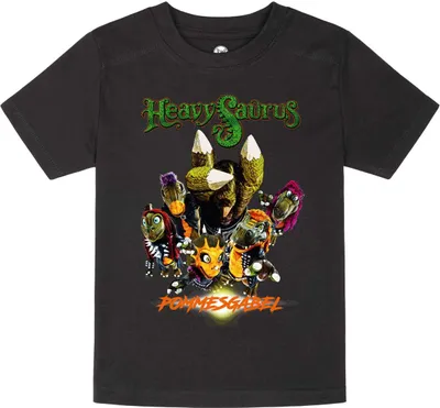 Produktbild von Heavysaurus T-Shirt Uni Metal-Kids - Pommesgabel schwarz 164