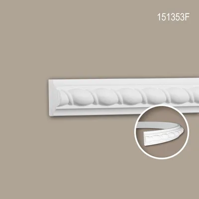 Produktbild von PROFHOME 151353F flexible Wand- und Friesleiste Stuckleiste Zierleiste 2 m
