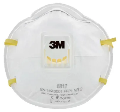 Obrázok produktu pre 3M Respirátor 8812 FFP1NRD so šírkou ventilu 4xAGW hodnota EN149:2001+A1:2009 - 8812