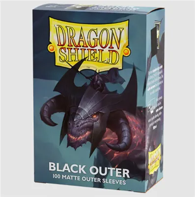 Immagine prodotto di Manicotti esterni opachi di dimensioni standard Dragon Shield - Nero (100)