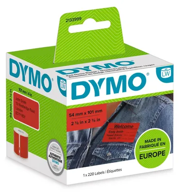 Image de Dymo 2133399 Étiquettes d'envoi Dymo 54 x 101 mm 220 pièces noir-rouge
