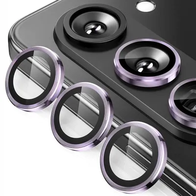 Obrázok produktu pre Pre Samsung Galaxy Z Fold7 5G Hliníkový ochranný krúžok fotoaparátu + H9 Tvrdené tvrdé sklo Svetlo fialová