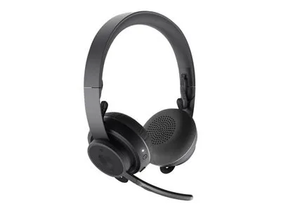 Produktbild von Logitech Zone Wireless - Headset - On-Ear - Bluetooth - kabellos - aktive Rauschunterdrückung - Geräuschisolierung - Graphite -  für Microsoft Teams