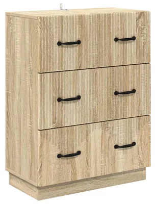 Image de Armoire à tiroirs Chêne Sonoma 66 x 34,5 x 87 cm