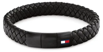 Produktbild von Geflochtenes Lederarmband mit Stahlverschluss 2790662