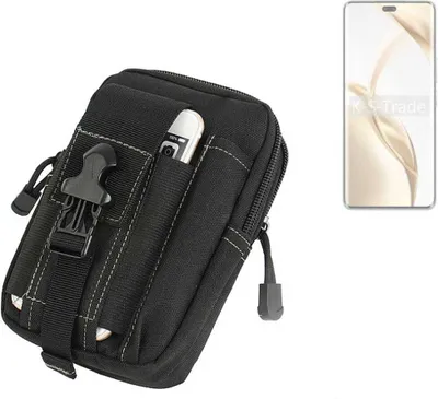 Produktbild von K-S-Trade Gürtel Tasche kompatibel mit Honor 200 Gürteltasche Holster Schutz Hülle Handy Hülle Smartphone outdoor Handy-Hülle schwarz