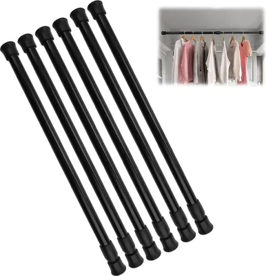 Produktbild von Verstelbare Telescopische Klemstangen Set in Schwarz, 30-50 cm, für verschiedene Anwendungen