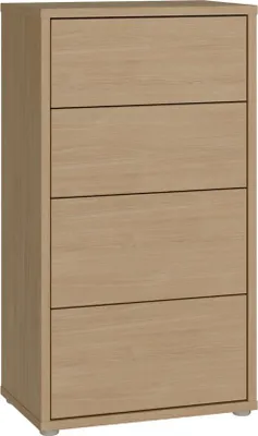 Produktbild von Schubkastenkommode >ALICE SPRINGS< Elegancia Eiche Nachbildung - 54,8x99,1x34,9cm (BxHxT)