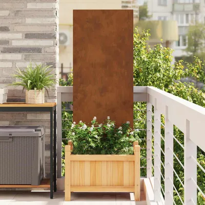 Produktbild von vidaXL Garten Sichtschutz-Leinwand Rostig 50 x 140 cm Wetterfeststahl