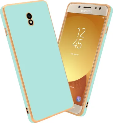 Produktbild von Cadorabo Schutzhülle für Samsung Galaxy J3 2017 Hülle in Grün Handyhülle TPU Silikon Kameraschutz Etui Case