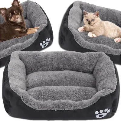 Produktbild von EDIBAZZAR | Hunde- und Katzenbett, wasserdicht, schwarz