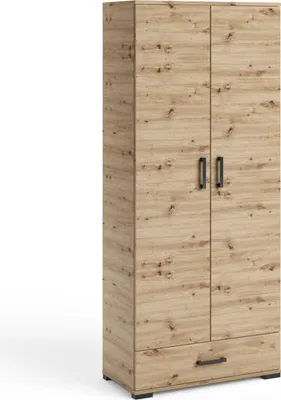 Obrázok produktu pre Vysoká dvojdverová skriňa 80 cm KLENRI - dub artisan