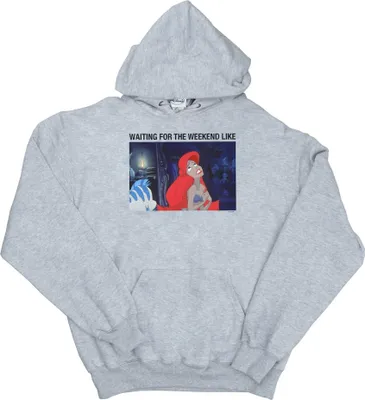 Produktbild von Disney - "The Little Mermaid Waiting For The Weekend" Kapuzenpullover für Herren BI6675 (XL) (Grau)