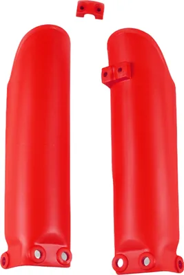 Obrázok produktu pre Chrániče vidlice UFO PLAST, 2-dielny kryt vidlice pre KTM SX 65 cm³, modelové roky 2002 – 2025, farba: červená, OEM