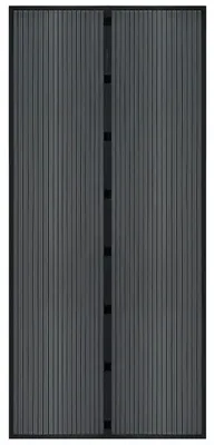 Image de Porte moustiquaire magnétique, polyester noir, 212 x 100 cm