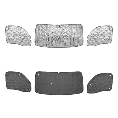 Produktbild von Thermomatten Set für Renault Master ab 1998 - 2010 - Sonnenschutzmatten 3er Set