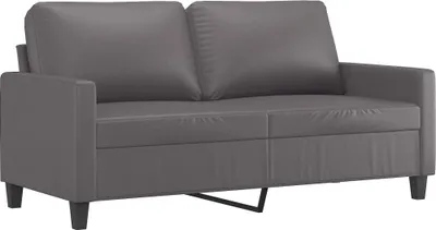 Obrázok produktu pre vidaXL 2-miestna pohovka 140 cm, sivá Imitácia kože