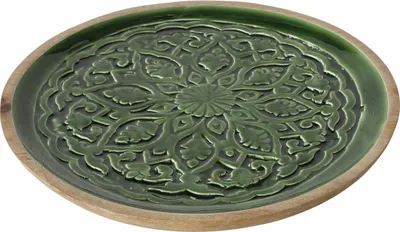 Produktbild von Holzteller mit gerilltem Muster GRELO, Ø 30 cm