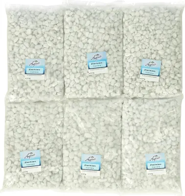 Produktbild von Dehner Aqua Aquarienkies Zierkies Carrara, weiß, 6 x 2.5 kg, 1er Pack (1 x 15 kg)