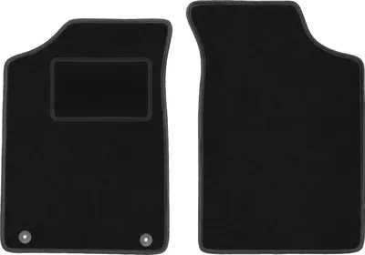 Immagine prodotto di Wielganizator tappetini auto velours anteriori adatto per Peugeot 106 (1991-2003, hatchback) neri, set 2 pz, con fissaggi