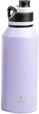 Productafbeelding van Silecomplaza dubbelwandige, vacuümgeïsoleerde roestvrijstalen drinkfles | 1,5 liter | lekvrije dop | schenkdopp | (Paars)