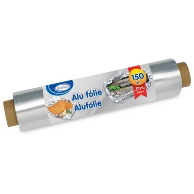 Produktbild von 4x Alufolie robuste Qualität 29 cm x 150 m 10,5 my einzeln verpackt