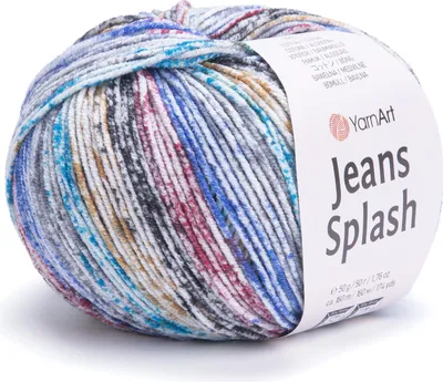 Produktbild von Yarn Art Jeans Splash 942 Multicolor Baumwolle Acryl 50g 160m Amigurumi