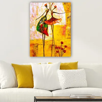 Immagine prodotto di Wallity, 617312654_70100- HPE1534, Colorato, Quadri su tela, 70 x 100 cm, 100% tela