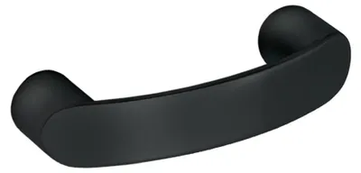 Immagine prodotto di Maniglia per mobile in zamak, finitura nera opaca, larghezza 32 mm