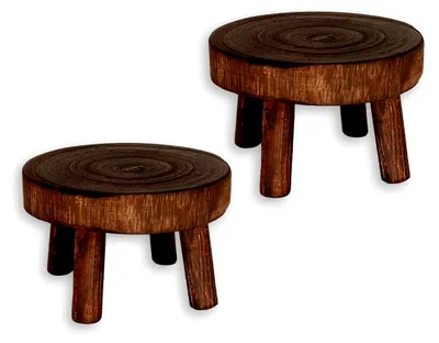 Produktbild von Pflanzenständer aus Holz, 20 × 9 cm, dekorativer Bonsai-Hocker für die Heimdekoration