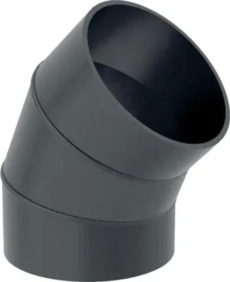 Obrázek produktu pro Geberit GE, PE, Bogen, 45 stupňů, d250mm, 1 ks.