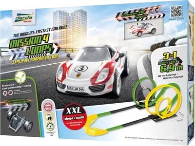 Immagine prodotto di Pista Darda Mission 4 Loops 3in1 incl. Porsche 6,9m