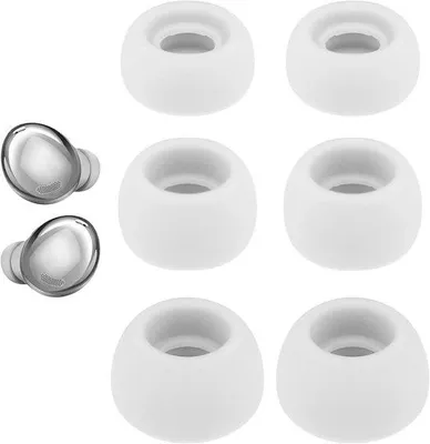 Produktbild von Kopfhörer Galaxy Buds Pro mit Kabellos-Ladebox und Lärmminderung - S/M/L Größen - Bluetooth.