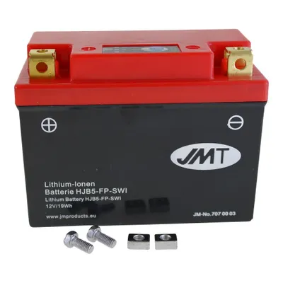 Produktbild von Lithium-Ionen-Batterie JMT HJB5-FP, 12 V 1.6 Ah, Kawasaki Yamaha S3 S, Pluspol links