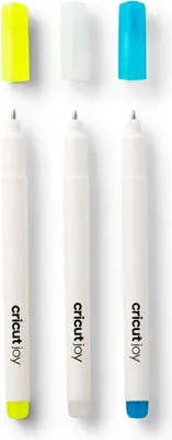 Produktbild von Cricut Joy™ Gel 1,0 mm, 3er Stiftset Weiß, Blau, Gelb (2009381)