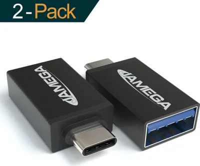 Produktbild von USB C auf USB A 3.0 OTG Adapter 2er Pack für MacBook, Samsung Galaxy, Huawei uvm